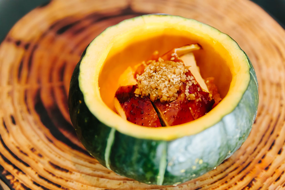 The Chicken & The Pumpkin, a dish from Sharman's 'Wed Like a Celeb' menu 